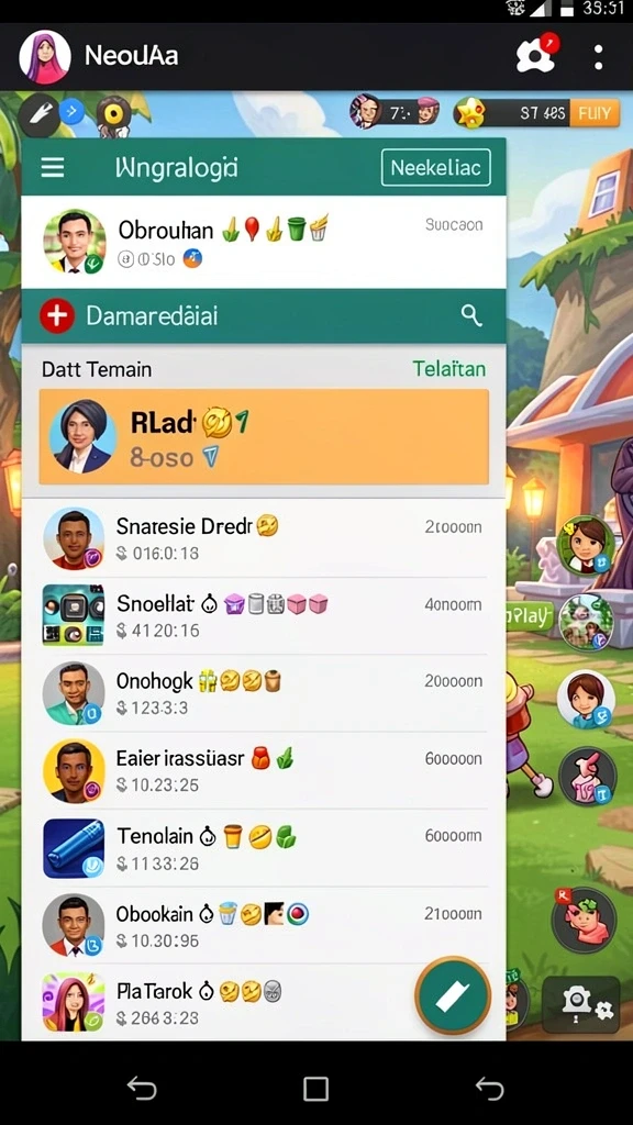 an777 - Screenshot AN777 menampilkan gulungan permainan yang penuh warna.
