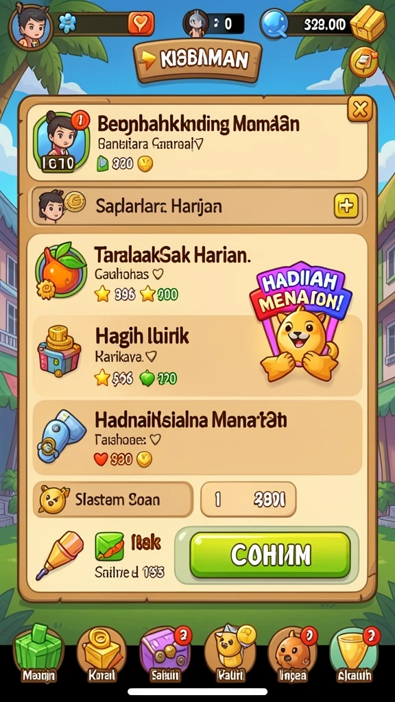 nuts777 - Tampilan mesin slot NUTS777 yang menarik dan penuh warna.