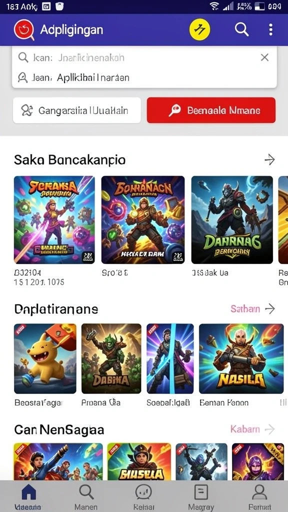 rajabandot - Tampilan layar utama RAJABANDOT yang menarik dan interaktif.